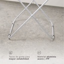 Tendedero plegable Chande 2 alas de acero pintado 180x50x90cm