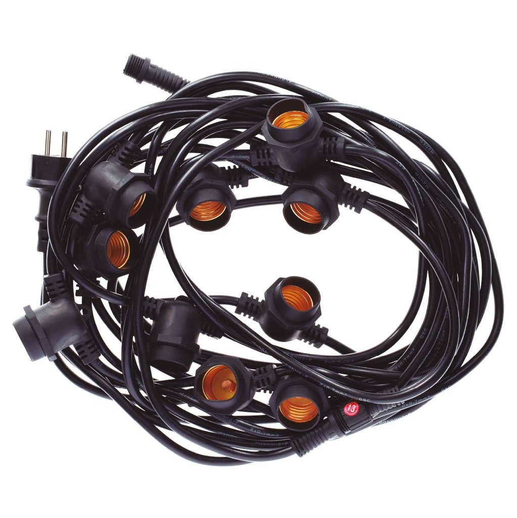 Kit guirnalda decorativa Liboi 12M 10 portalámparas IP65