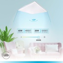 Panel empotrable LED Lubuko 40W 5000K UGR19 IP44 Blanco - Pro Line