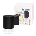 Aplique pared Serie Meluco 1 luz GU10 Max. 35W IP54 Negro