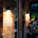 Aplique pared Serie Meluco 1 luz GU10 Max. 35W IP54 Negro