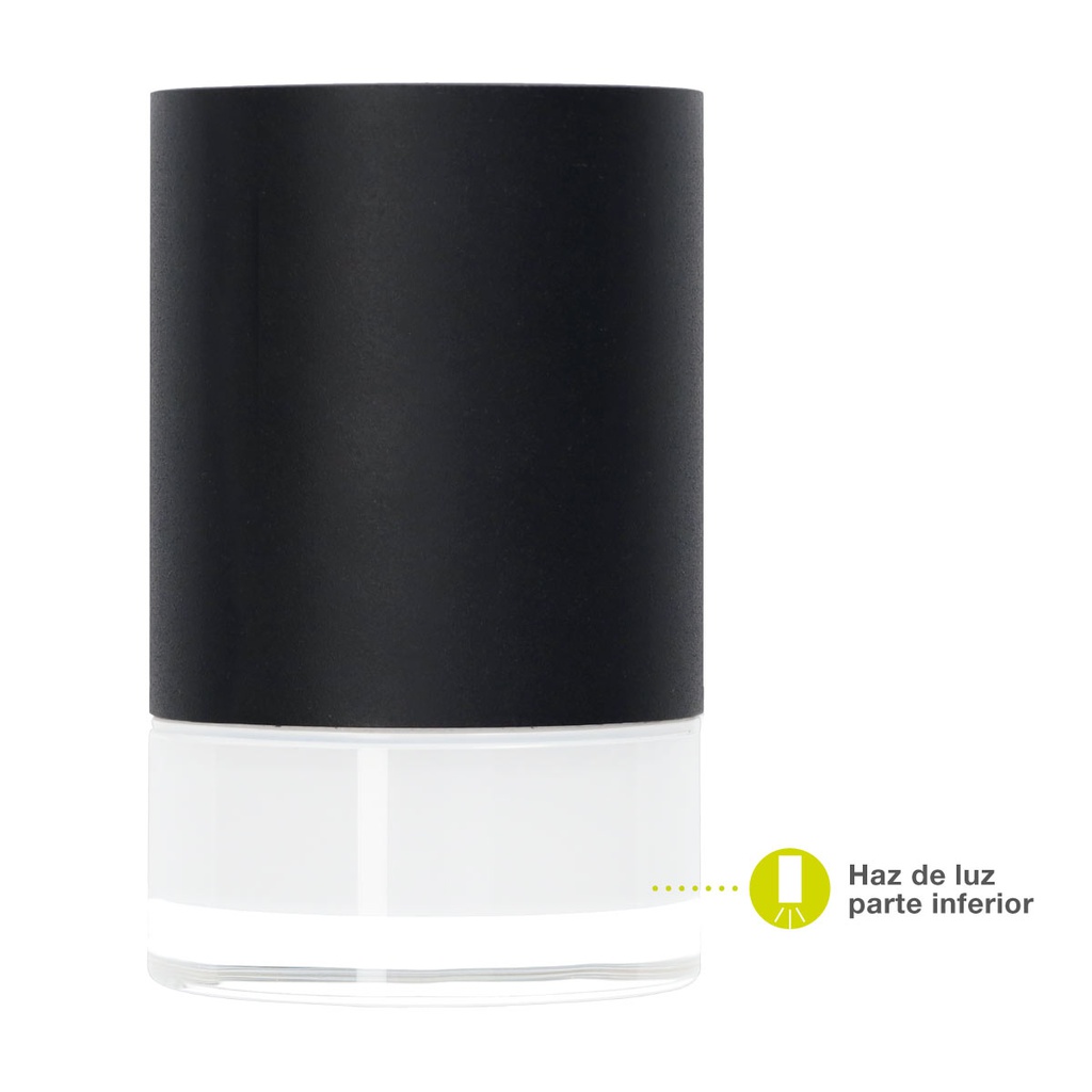 Aplique pared Serie Meluco 1 luz GU10 Max. 35W IP54 Negro