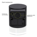 Aplique pared Serie Meluco 1 luz GU10 Max. 35W IP54 Negro