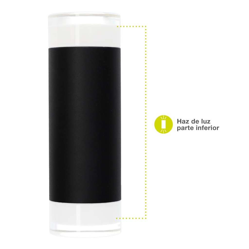 Aplique pared Serie Meluco 2 luces GU10 Max. 35W IP54 Negro