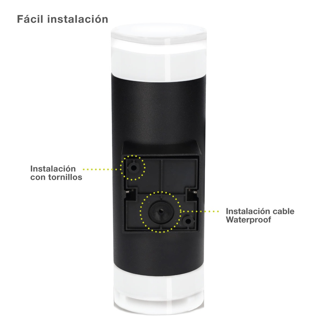 Aplique pared Serie Meluco 2 luces GU10 Max. 35W IP54 Negro