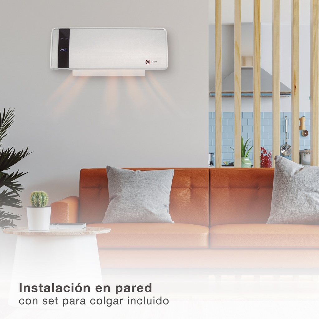 Calefactor split de pared 2000W para baños IPX2
