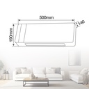 Calefactor split de pared 2000W para baños IPX2