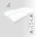 Panel superficie LED rectangular Kisongo 24W 4200K Blanco