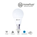 Lampara esferica 7.5W E14 6000K - 12u caja exp