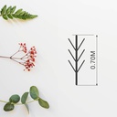 Rama decorativa LED de hojas de arce doradas 0,70M Luz cálida