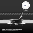 Aro redondo empotrable compacto LED Lumati 4W 3000 - 4000 - 6000K Negro