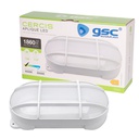 Aplique LED ovalado Cercis con rejilla 15W 4000K Blanco
