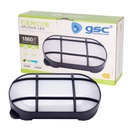 Aplique LED ovalado Cercis con rejilla 15W 4000K Negro