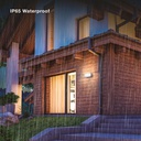Aplique LED ovalado Cercis con rejilla 15W 6500K Negro