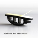 Pack 100u abrazaderas adhesivas para cable 3 orificios