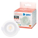 Aro rendondo empotrable LED Mandani 7W 3000-4000-6500K antideslumbramiento Blanco