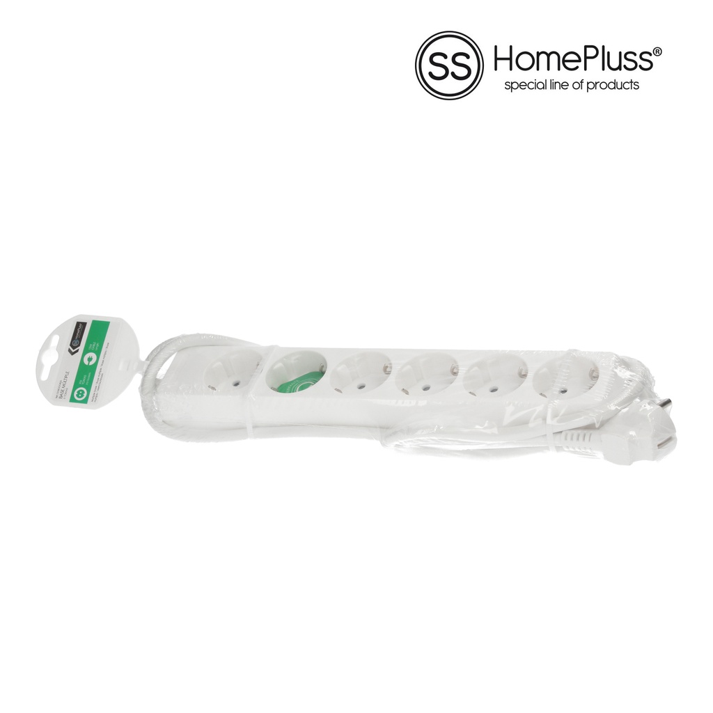 Base multiple 6T (3x1.5mm) 1,5M Blanca