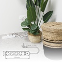 Base múltiple inteligente vía wifi o bluetooth 4T + 2 USB + tipo C (3x1.5mm) 1,5M