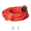Extension cord Red (3x1.5mm) 10M wire