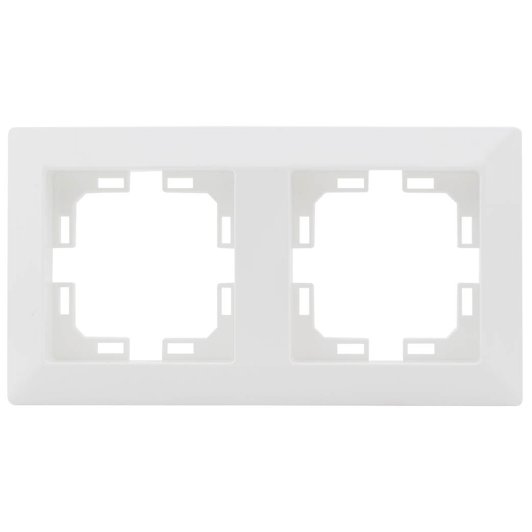 2 gang cover frame White