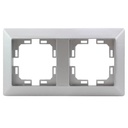 Enjoliveur double Gamma Argent mat