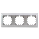 Gamma triple cover frame Matt silver
