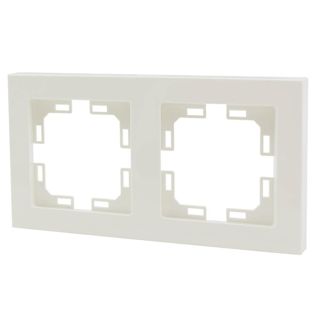 Embellecedor recto doble Gamma Blanco