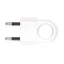 [000201276] Easy pull two pole plug 4mm White