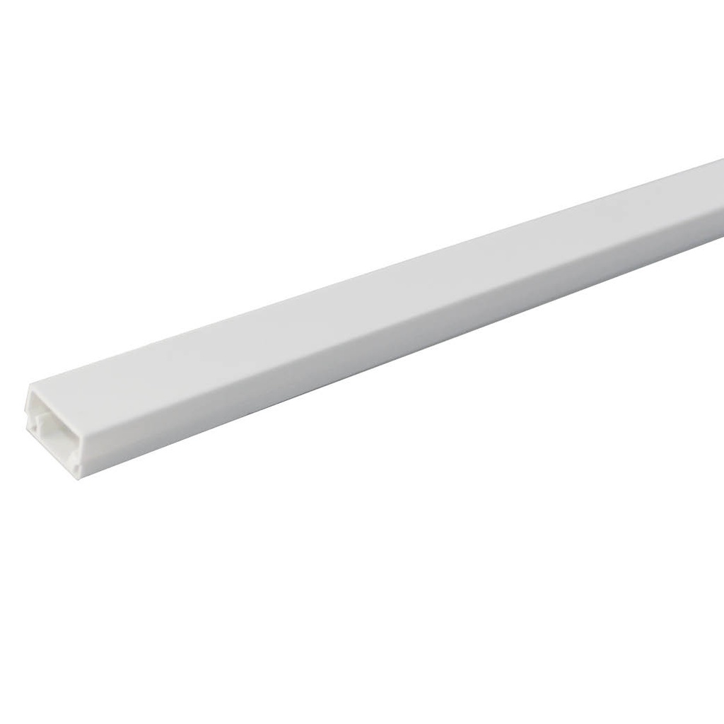 Mini-goulotte électrique blanche adhésive 2 M 10x15 mm