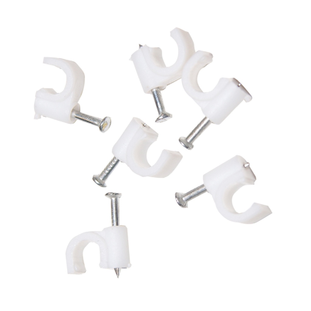 100pcs bag cable round clips 7mm2