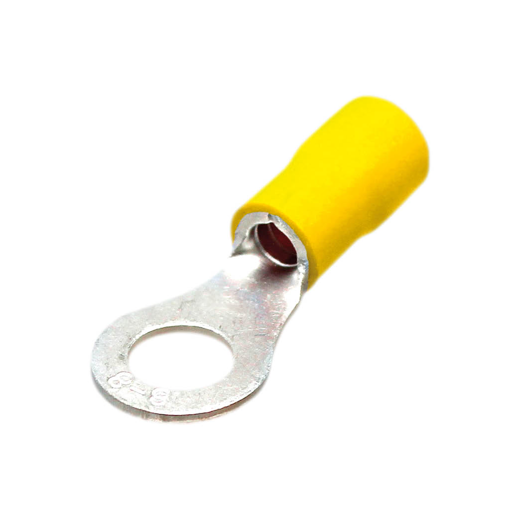 50pcs bag insulated ring terminal 5,3/4-6mm Yellow