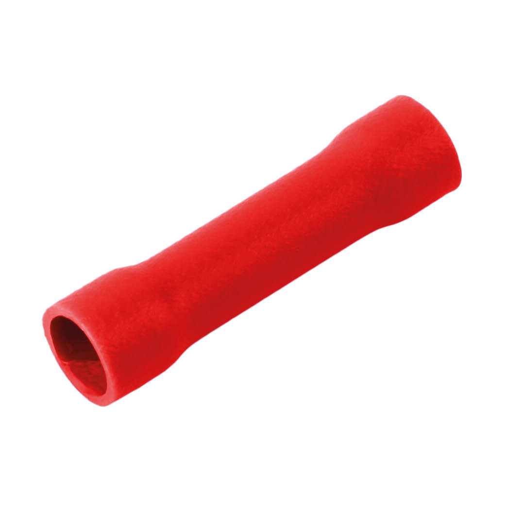 50pcs bag insulated butt connectors 1,5mm Red