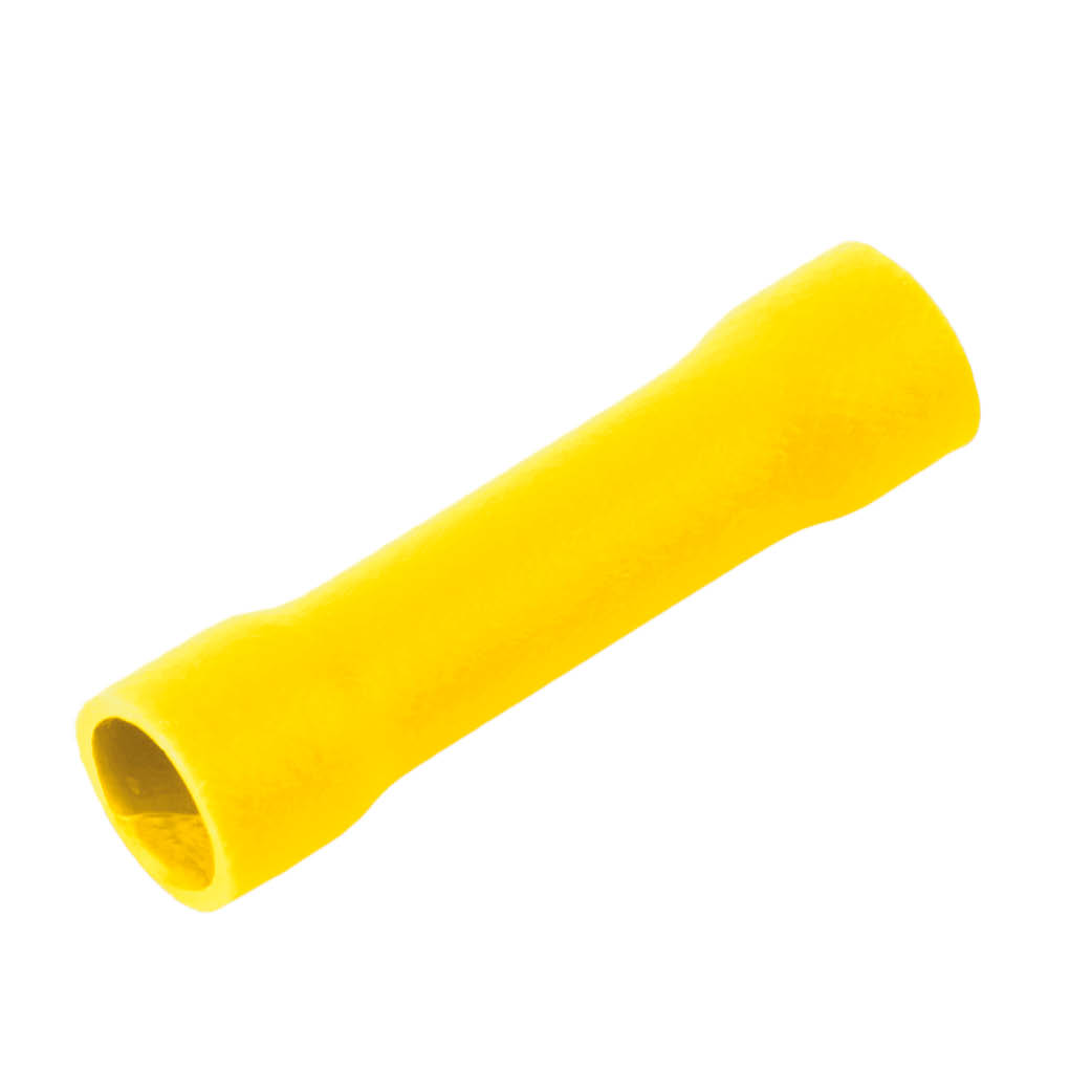 50pcs bag insulated butt connectors 6mm Yellow