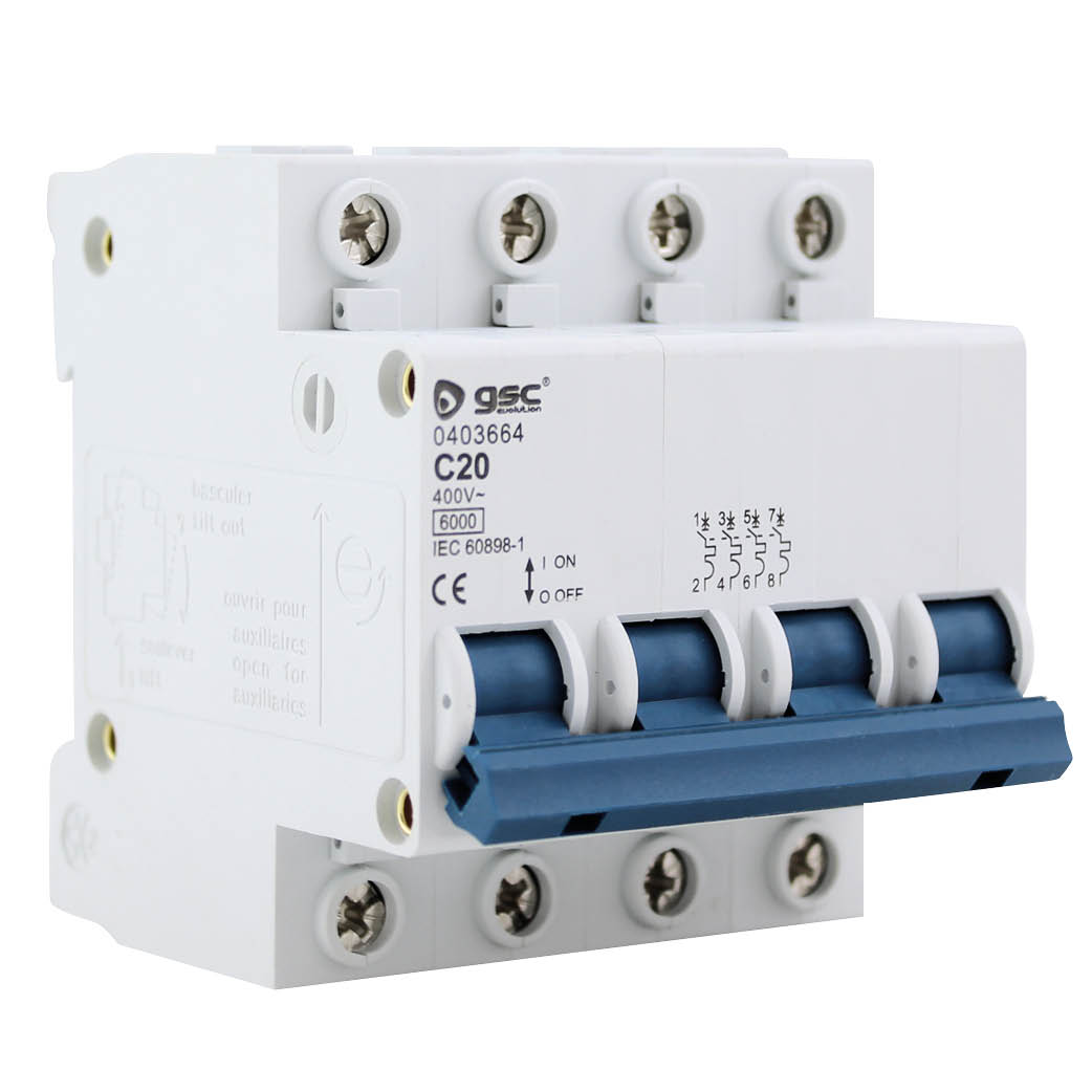 Modulo cuadruple magnetotérmico 4P 32A