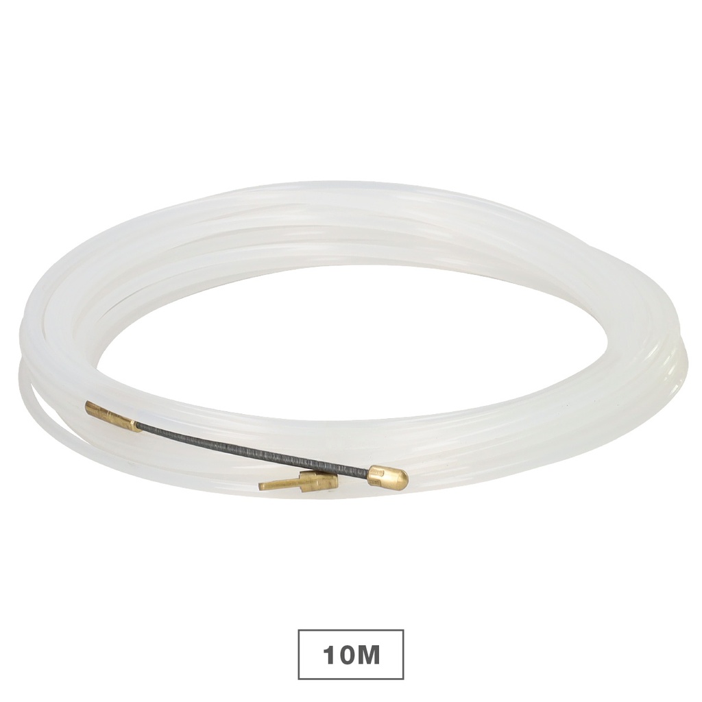Guía pasacables 100% nylon 4mm 10M Blanco
