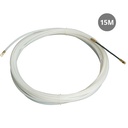 Guide passe-câbles 100 % nylon 4 mm 15 M Blanc