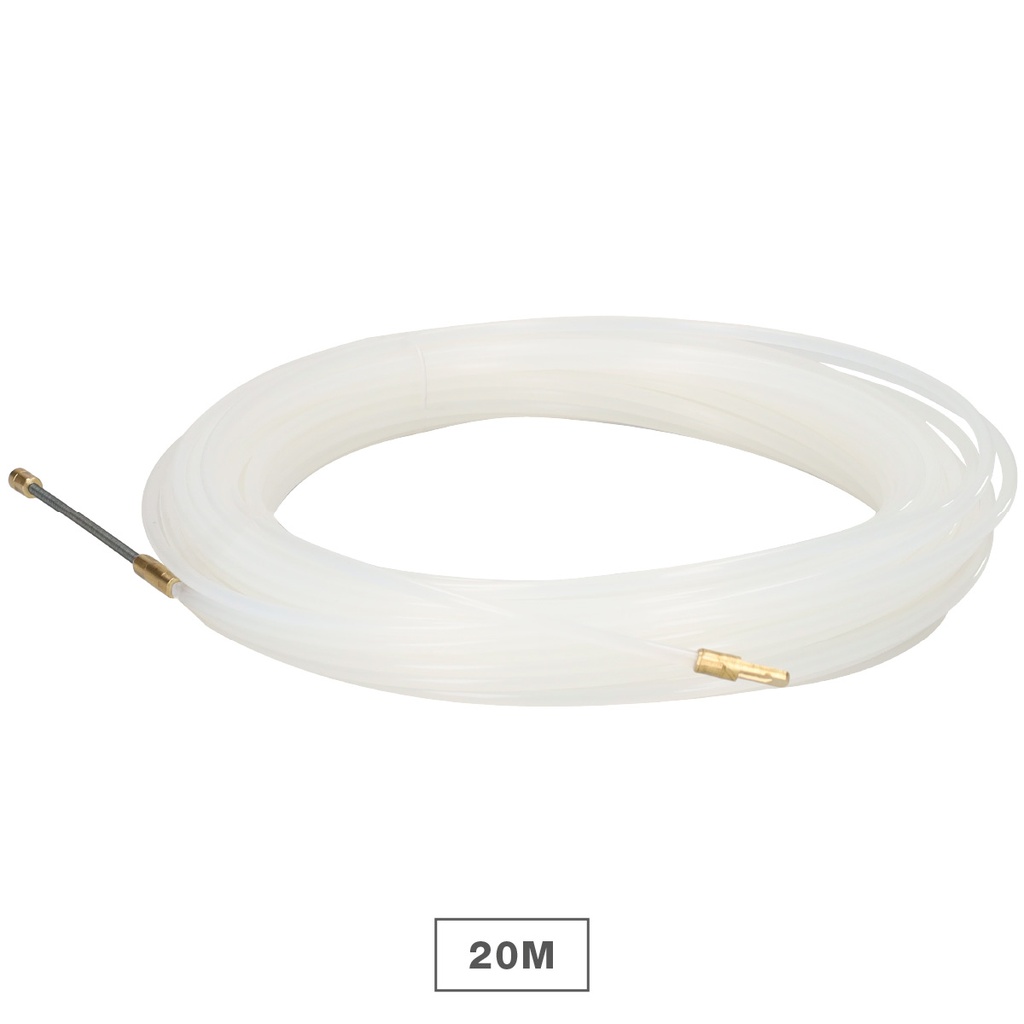 Cable puller 100% Nylon 4mm 20M White