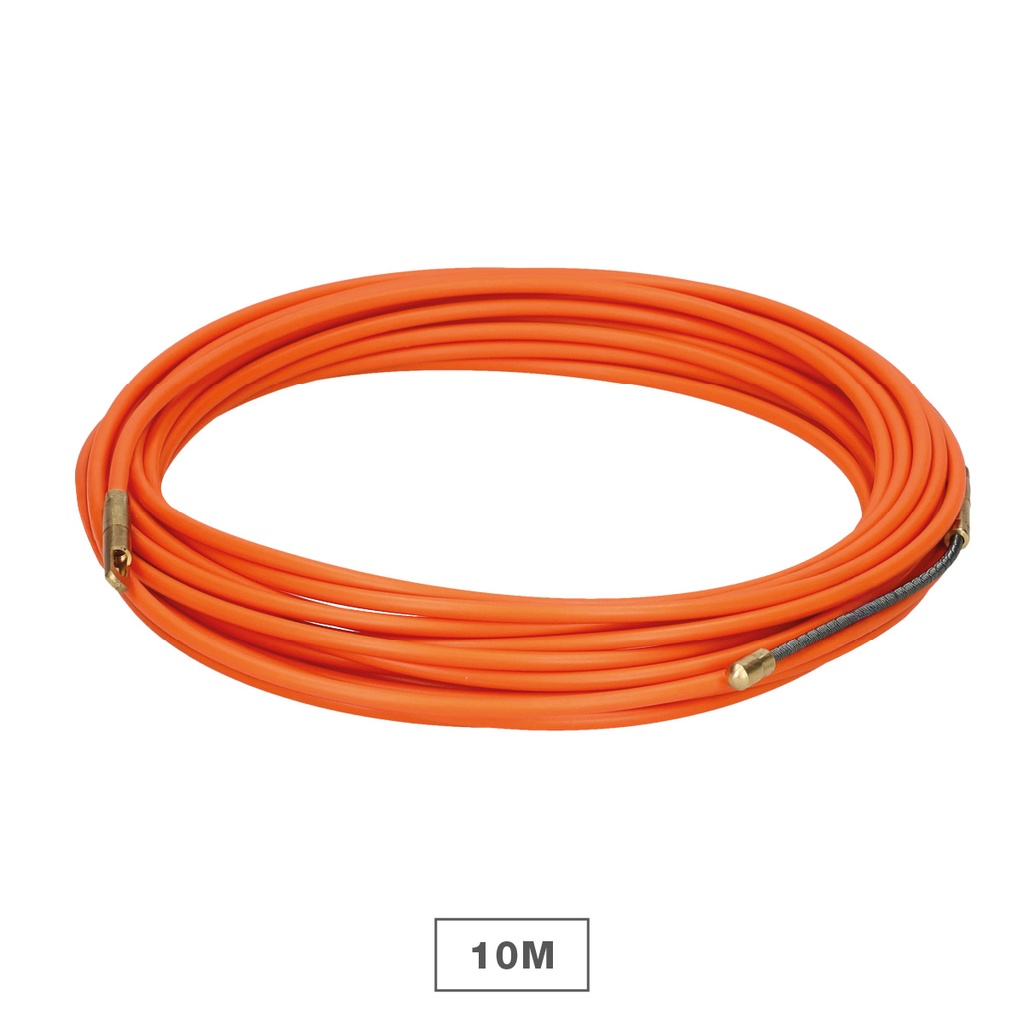 Nylon cable guides with metal fiberglass 4mm 10M Orange