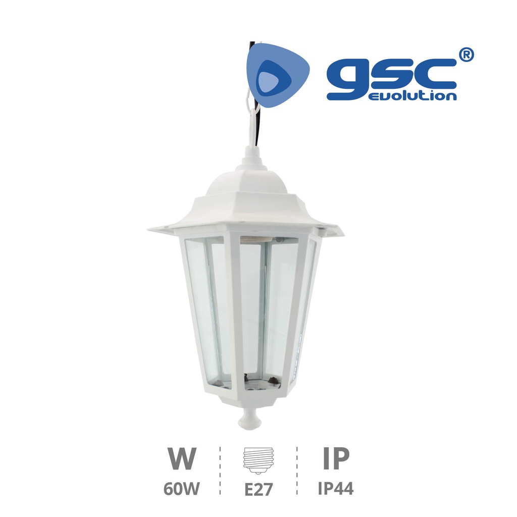 Lâmpada de teto lanterna Série Alma E27 Branco