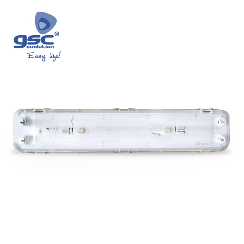 Pantalla Estanca IP65 tubos fluorescentes T8 2x18W