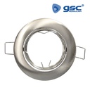 Rounded Recessed Movable Fixture for Dichroich lamps Niquel Satin