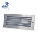 Aplique de alumínio com grelha a Max. 60W E27 Niquel Satín