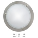 Aplique techo redondo aluminio E27 20W(60W)