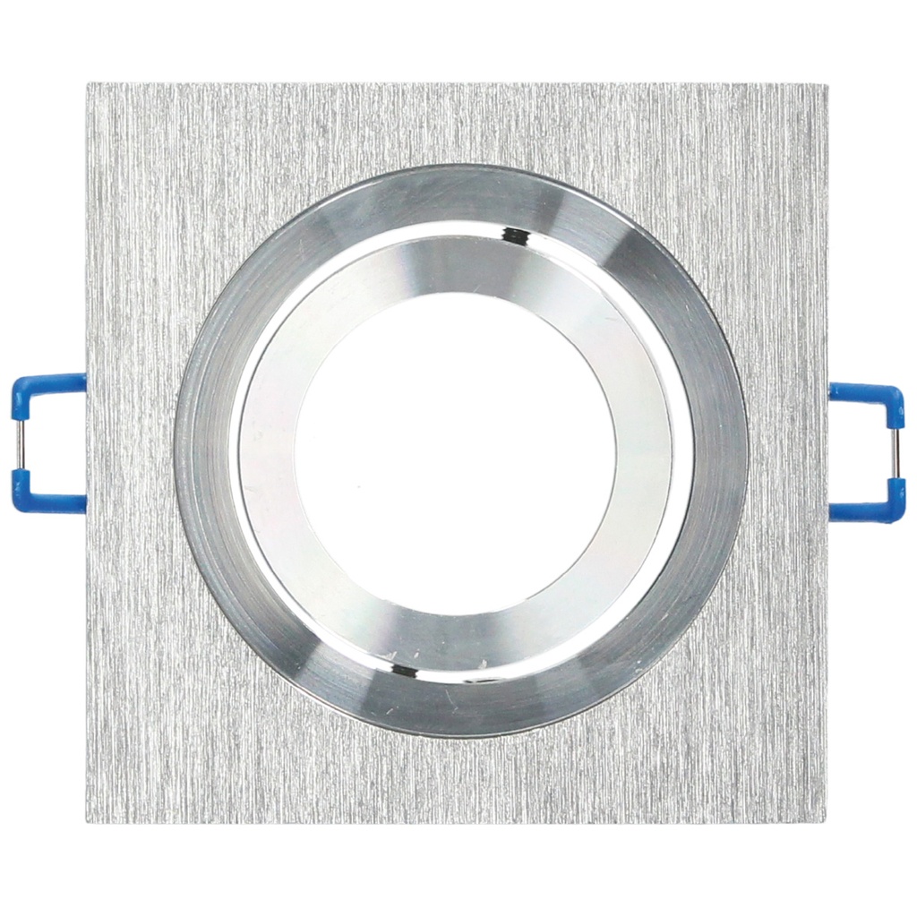 Squared Recessed Fixed Fixture for Dichroich lamps Aluminium