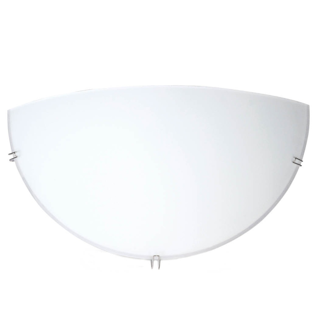 Semi-circle wall sconce, E27 (60W) white