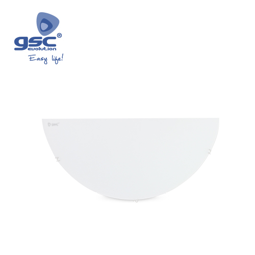 Aplique semicircular de parede Branco E27 20 W (60 W)