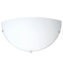Applique demi-circulaire murale blanche E27 (60 W)