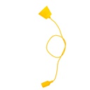 Silicone lampholder E27 Textile cable 1M - Yellow