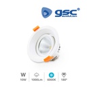 Aro basculante redondo Merur 10W 6000K