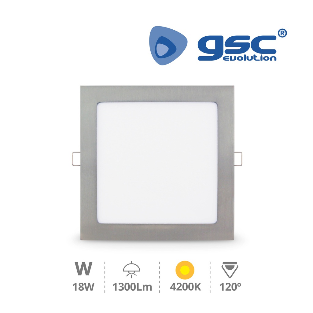 Downlight empotrable Nairobi 18W 4200K Niquel
